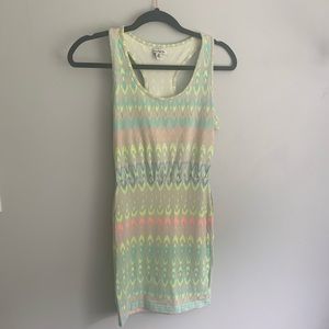 American Eagle Neon Print Mini Dress